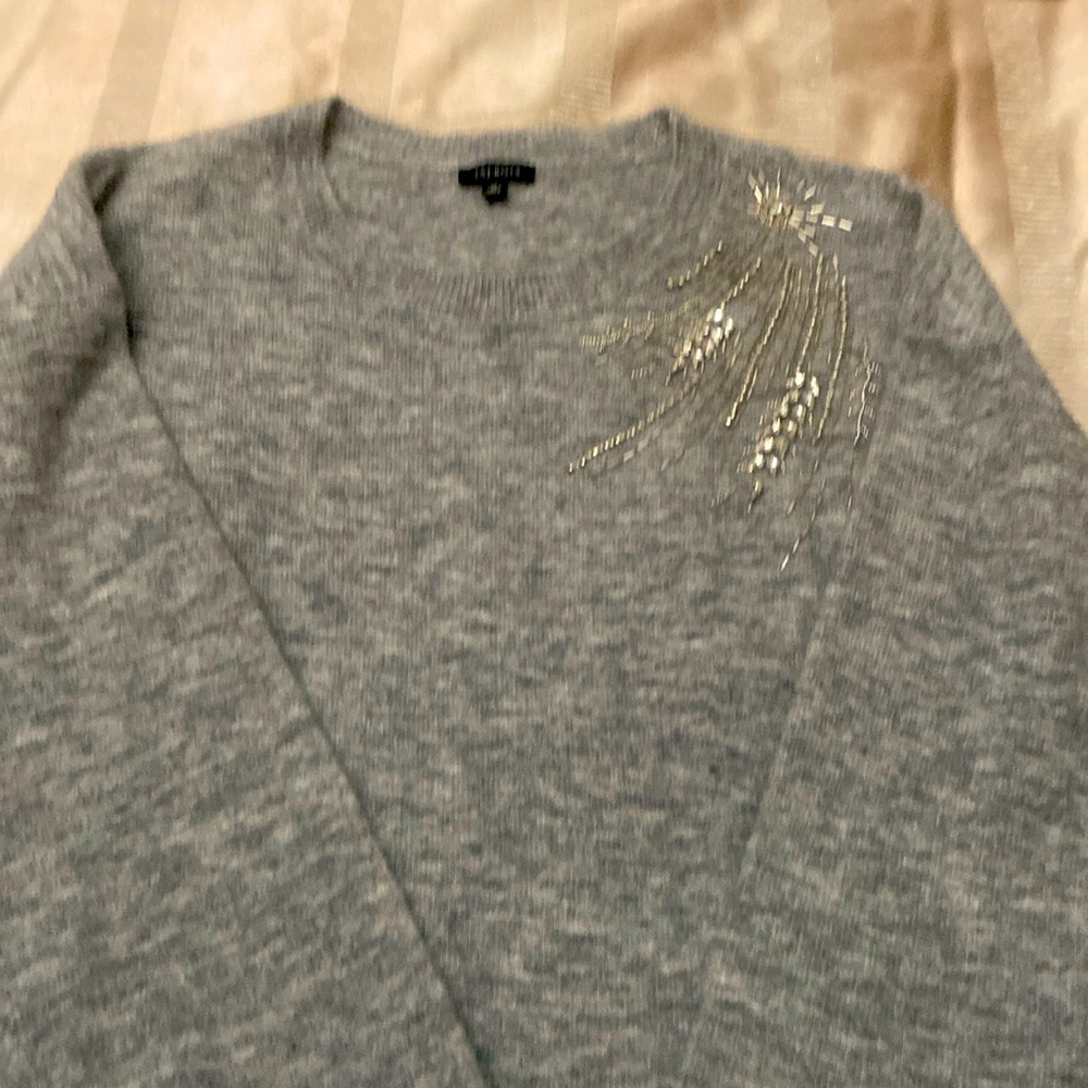 Talbots sweater. 50%acrylic 30nylon 6spandex 5%wool